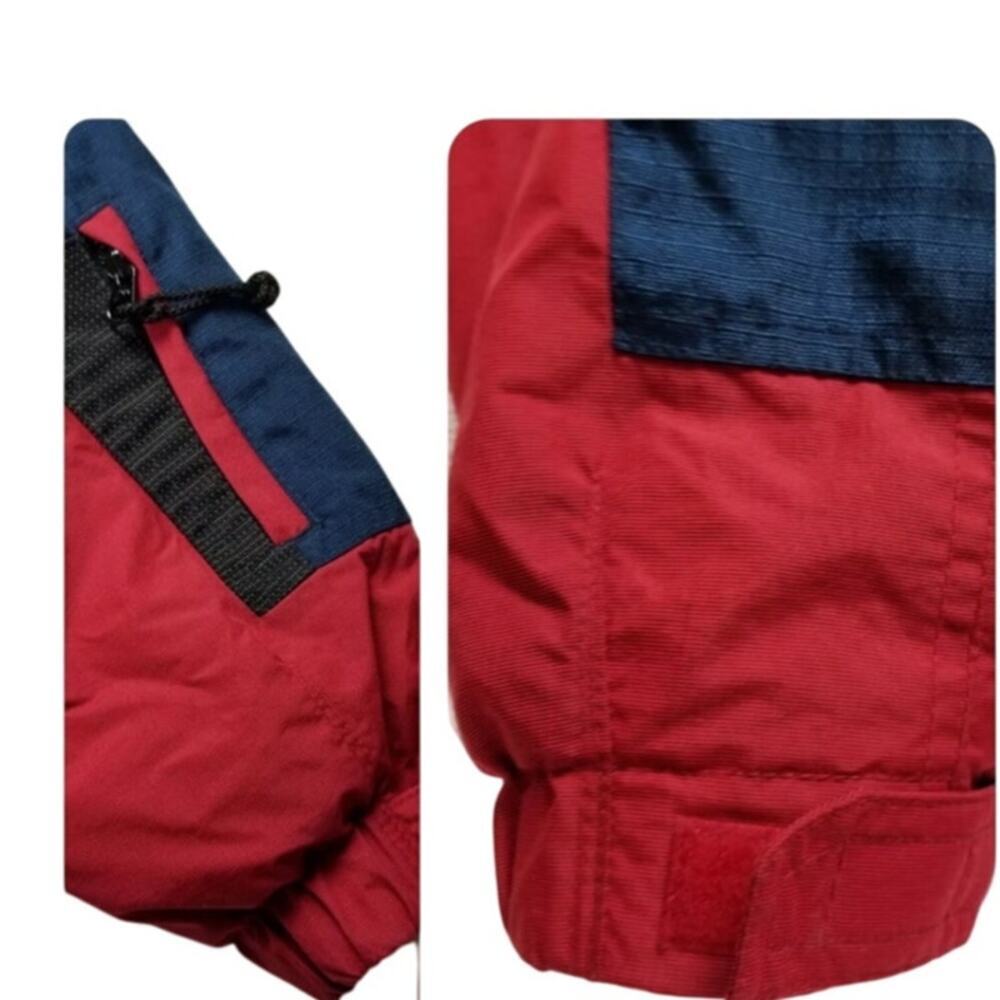 L.L. Bean Women's Blue Red Black Winter Snow Warm Ski Jacket‎ Size Medium (M) - Picture 6 of 8